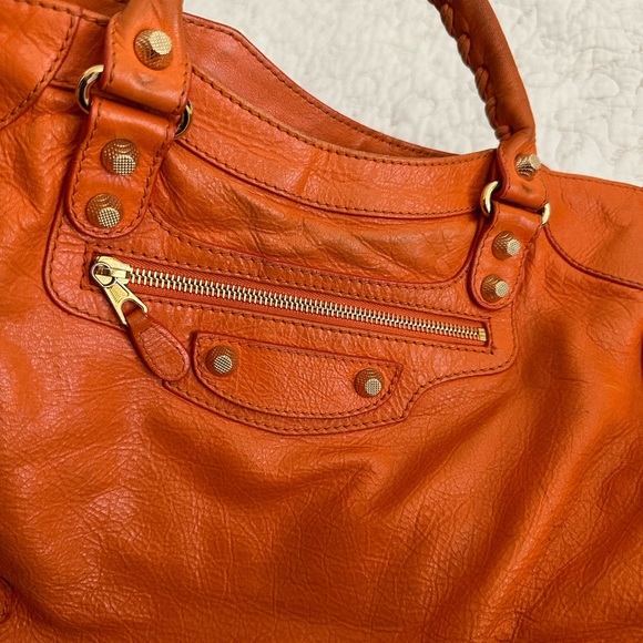 Balenciaga Velo Orange Crossbody Bag - Picture 4 of 15